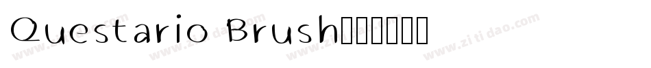 Questario Brush字体转换
